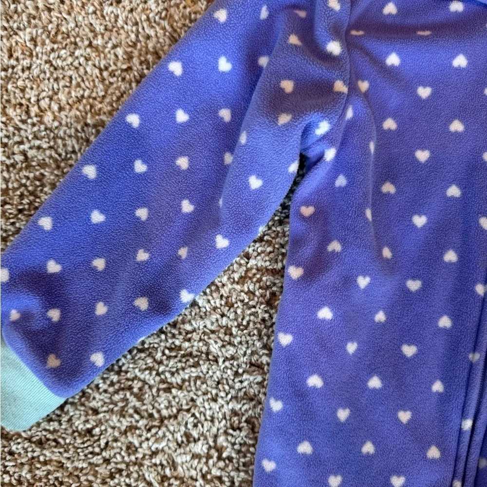 Carter’s Purple Owl Footed Pajamas Fleece sleeper Pjs– Size 2T